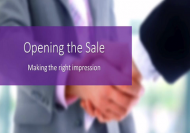 Opening the Sale - CPD Accredited