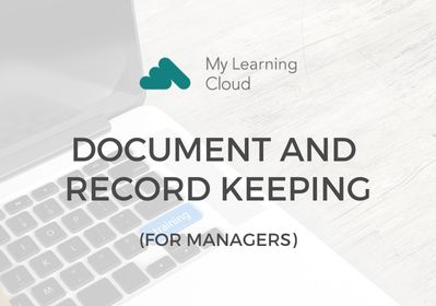 Document and Record Keeping for Managers - CPD Certified