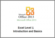 Excel 2013 - Level 1 - Introduction and Basics