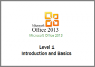 Word 2013 - Introduction and Basics