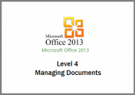 Word 2013 - Managing Documents