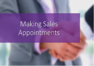 Making Sales Appointments