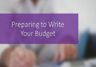 Preparing to Write Your Budget